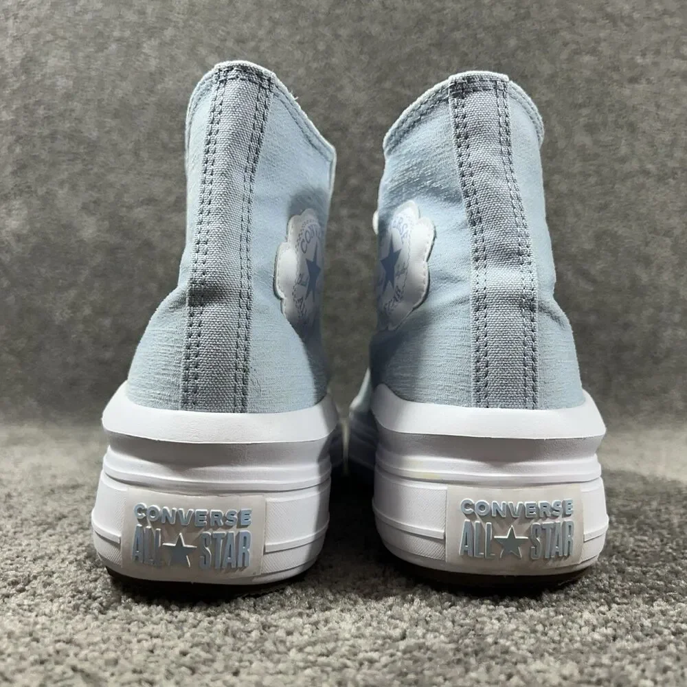 Converse Chuck Taylor All Star Move Hi A03015C Kid's Size 7 Blue Platform Shoes